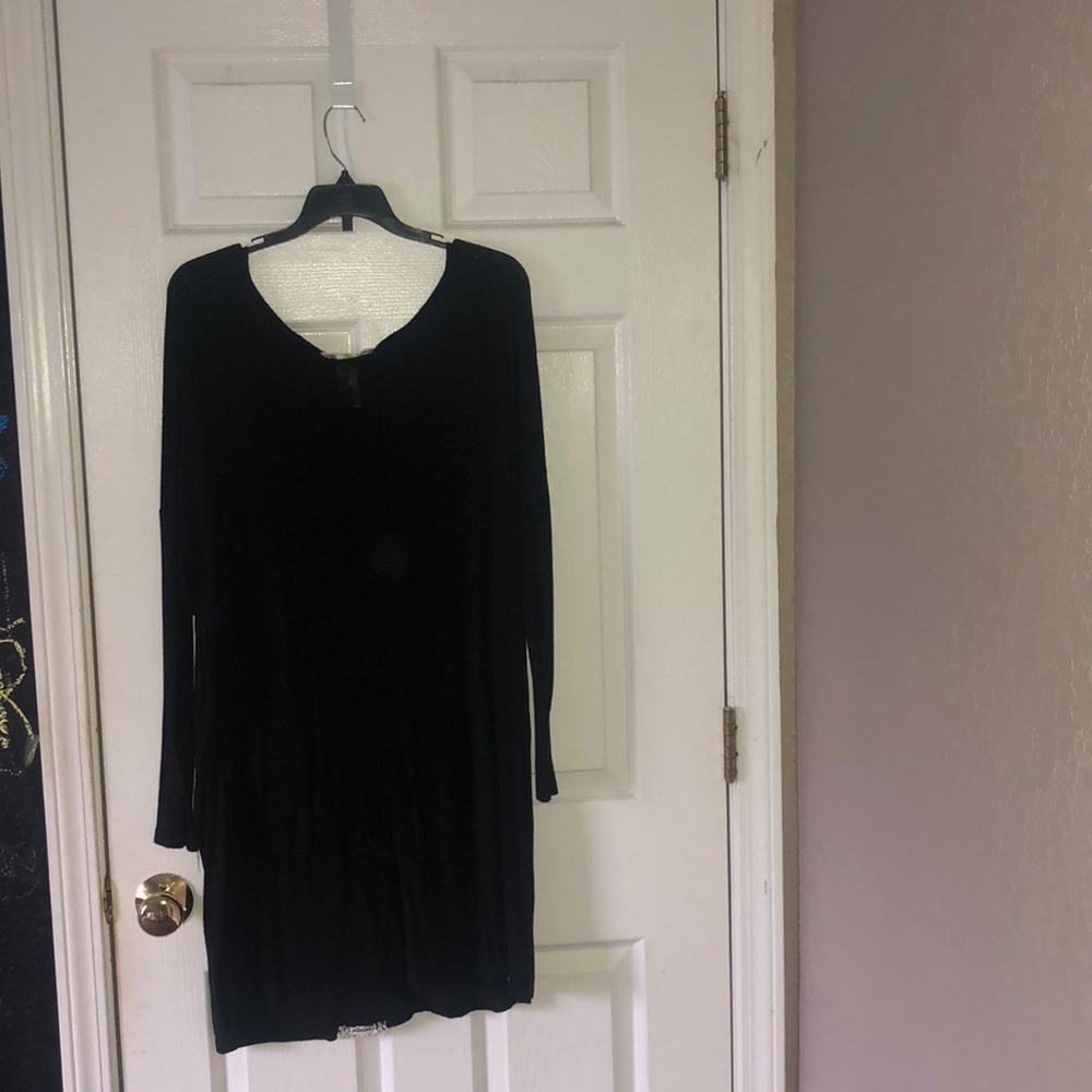 black dress with back lace